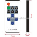11 botones de teclas Controlador remoto con RF Mini controlador de LED 5V 12V 24v / RGB Controlador LED